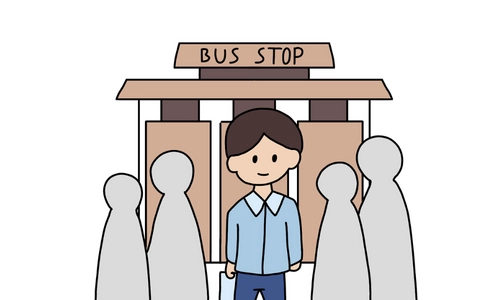10 Lines on Bus Stop in Hindi