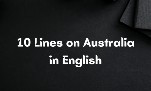 10 Lines on Australia in English